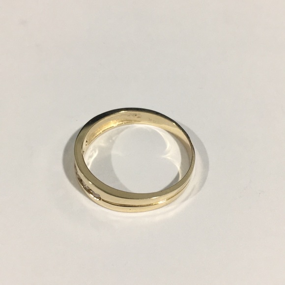 14k Yellow Gold Diamond ๐ Wedding ๐ฐ Band 0.25ct - Picture 6 of 7